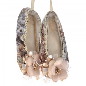 Ornament balerini din catifea 9x15cm