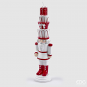 Lumânare Spărgător de Nuci cu Brad Alb 28 cm