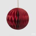 Ornament Roșu Origami Brad 22x18cm
