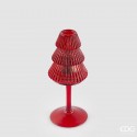 Suport de Lumânare Roșu 16x8cm