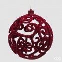 Glob Catifelat Burgundy D10cm