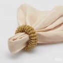 Inel pentru Șervețele Auriu cu Clopoței D6cm