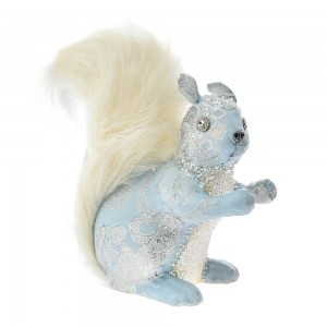 Decorațiune Veveriță Ice Blue 22x12x24 cm