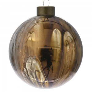 Set 4 Globuri Marble Gold Din Sticlă 10 cm
