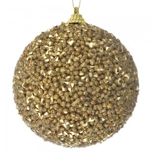 Set 3 Globuri aurii 10cm