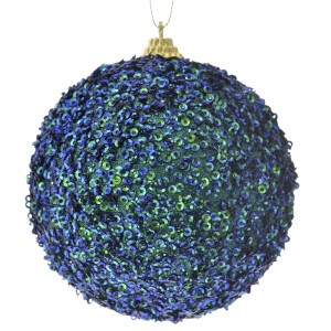Set 3 Globuri culoare verde/albastru 10cm