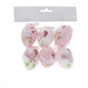 Set 6 ouă roz