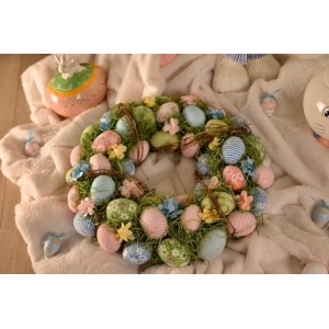 Coroniță decorativă cu ouă de Paște