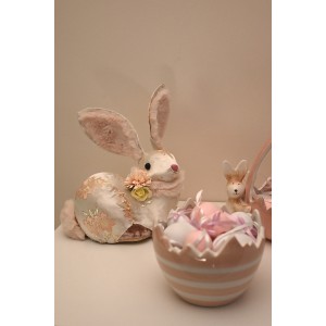 Iepuraș decorativ roz