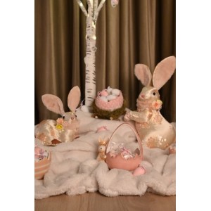 Iepuraș decorativ roz