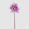 Trandafir cu reflexie albă/multicoloră 55cm