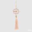 Set 2 bomboane de sticlă cu glazură aurie 9 cm