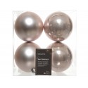 Set 4 Globuri crem shatterproof 10cm
