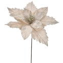 Crăciuniță roz coral din catifea 60cm