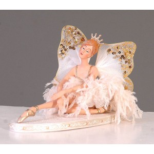 Decorațiune Balerina Clara crem 29cm