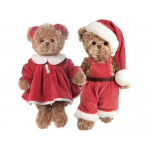 Set 2 Ursuleți de Crăciun 'Celine&Mavi' 35cm