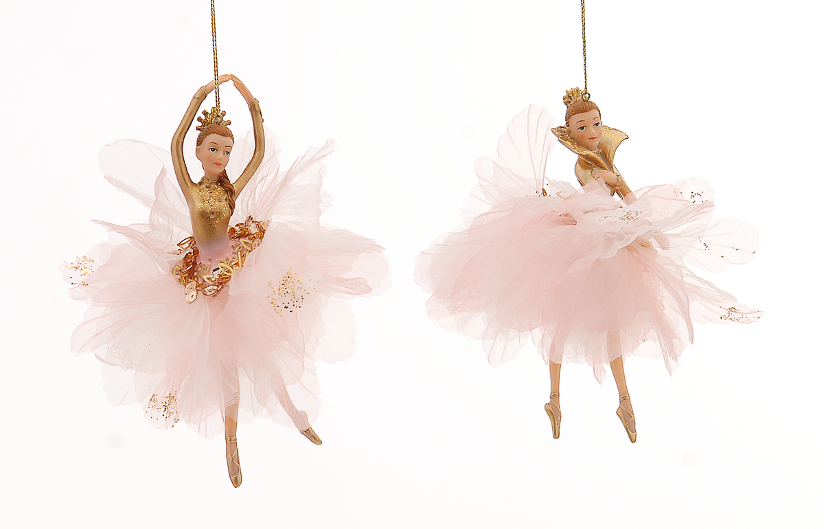 Set 2 Balerine Rose Sofia & Elise 15cm