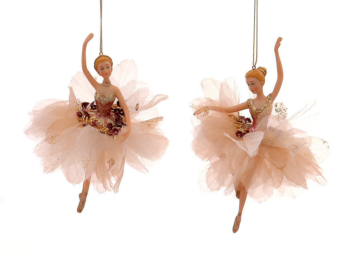 Set 2 balerine aurii Gabriella&Isabella 16cm