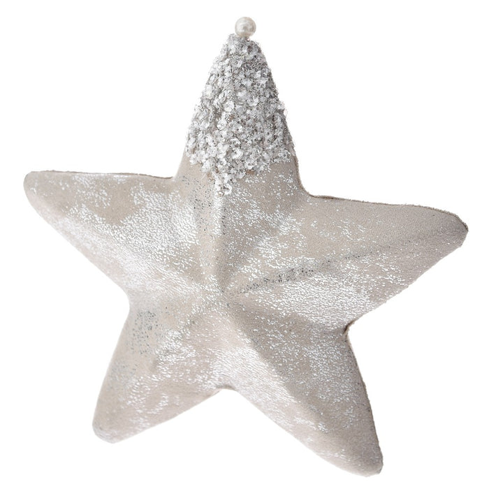 Ornament stea ivoar 23x23cm