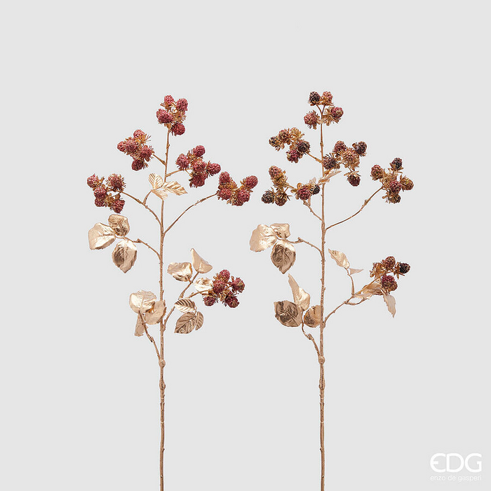 Crenguță Mure Decorative Roșu-Auriu 78 cm
