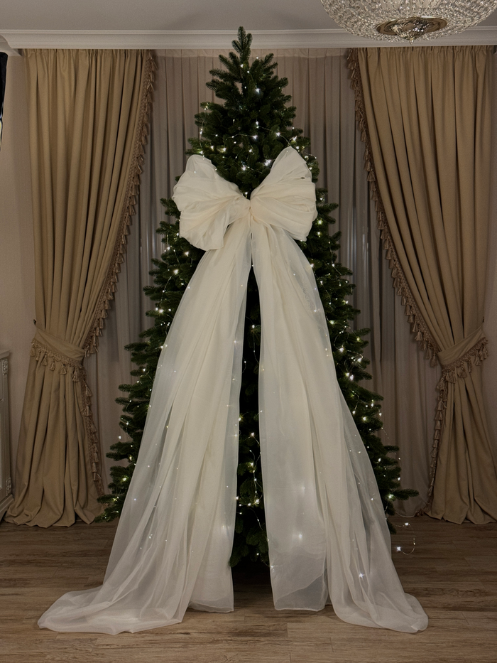Fundă Albă Elegance 250cm