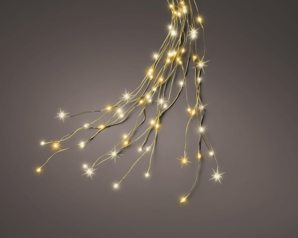 Instalație micro 960LED 240cm cu lumină caldă și neutră
