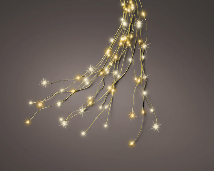 Instalație micro 960LED 240cm cu lumină caldă și neutră