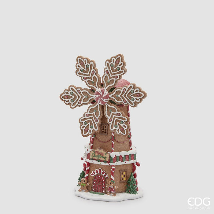Decorațiune Moară Gingerbread 50x30x23cm