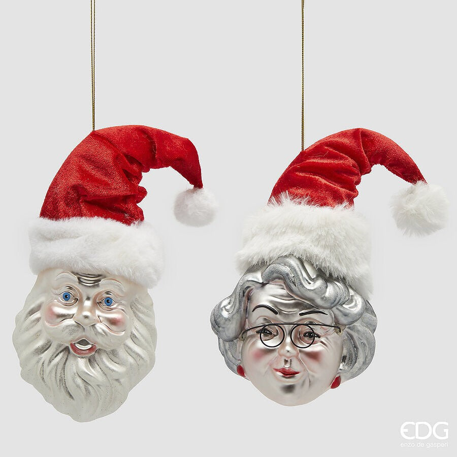 Set 2 Ornamente din Sticlă Dl.&Dna. Crăciun18cm