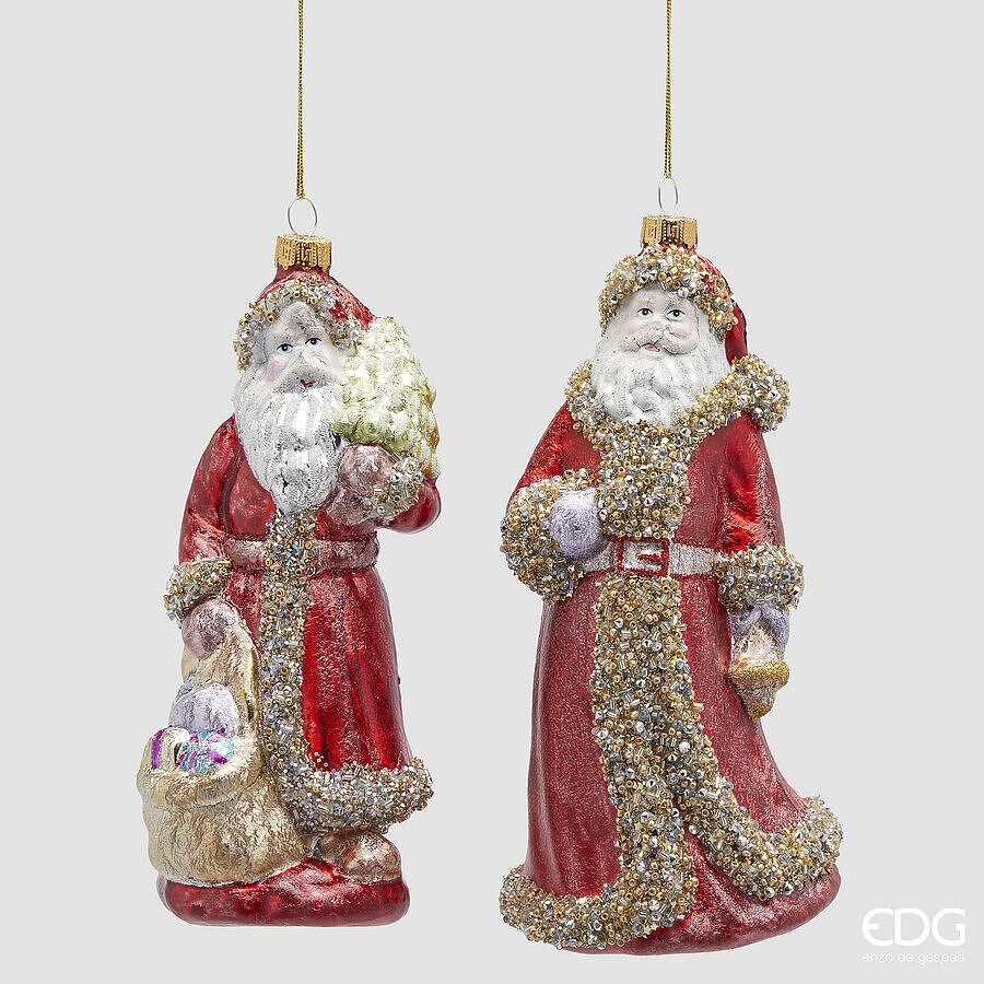 Set 2 Decorațiuni Santa Asortat 19cm