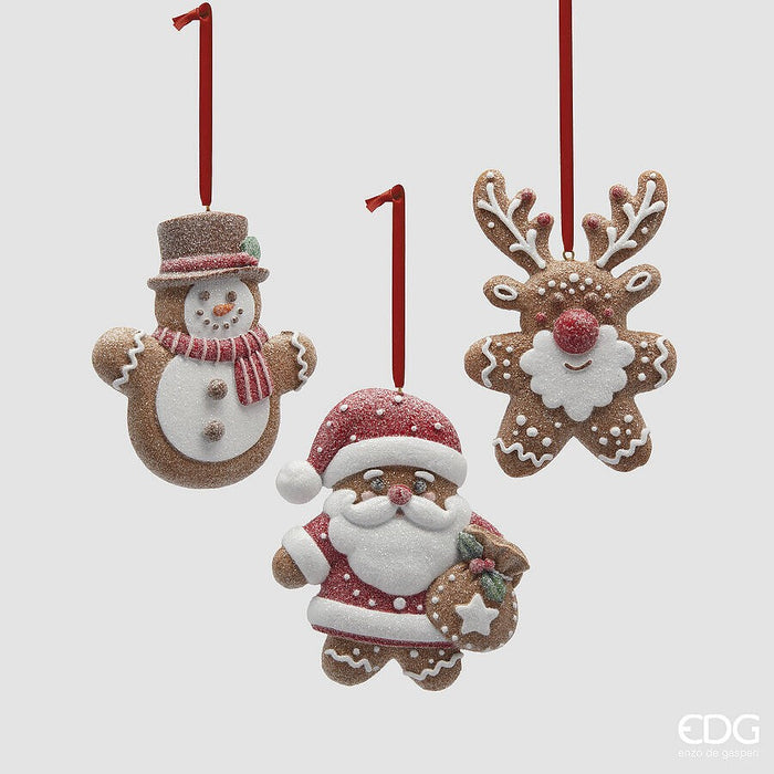 Set 3 Ornamente Santa's Friends 12x9cm