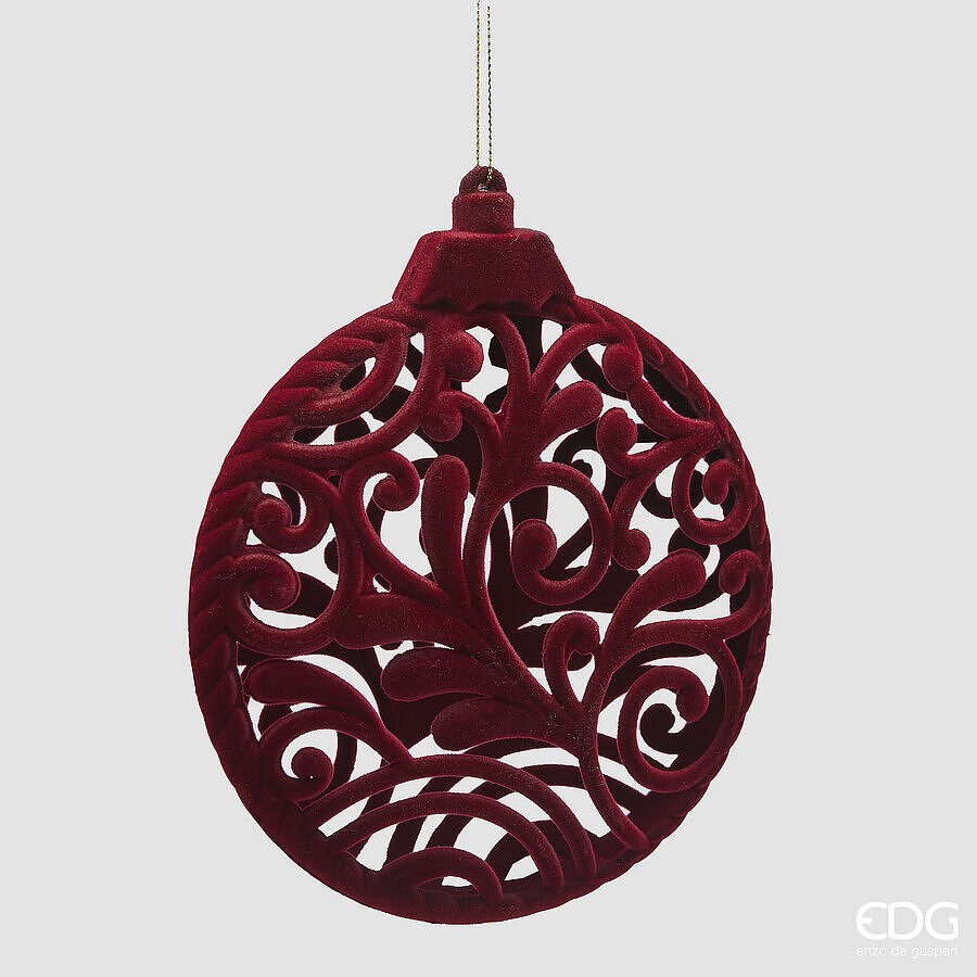 Glob Catifelat Burgundy D10cm