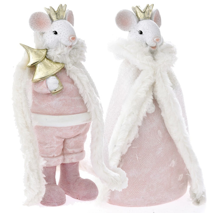 Set 2 Figurine șoricei din rășină 12x9x25cm