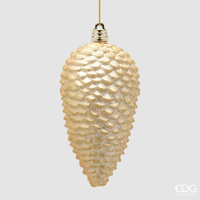 Con decorativ auriu sidefat 25cm
