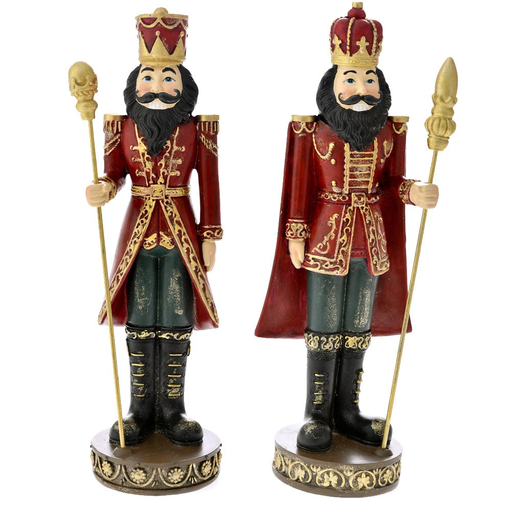 Set 2 Figurine spărgători de nuci din rășină 10x35cm