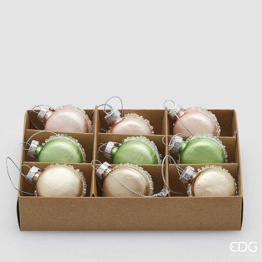 Set 9 Macarons 3 culori asortate 4,5cm
