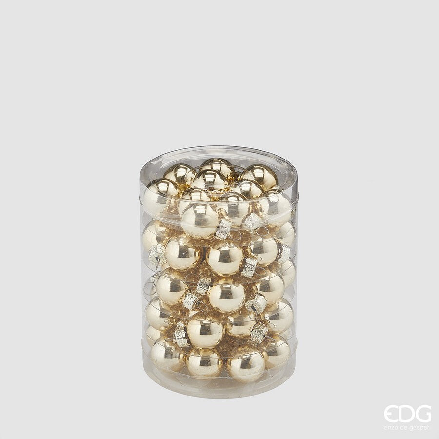 Set 50Globuri Gold din Sticlă 2cm
