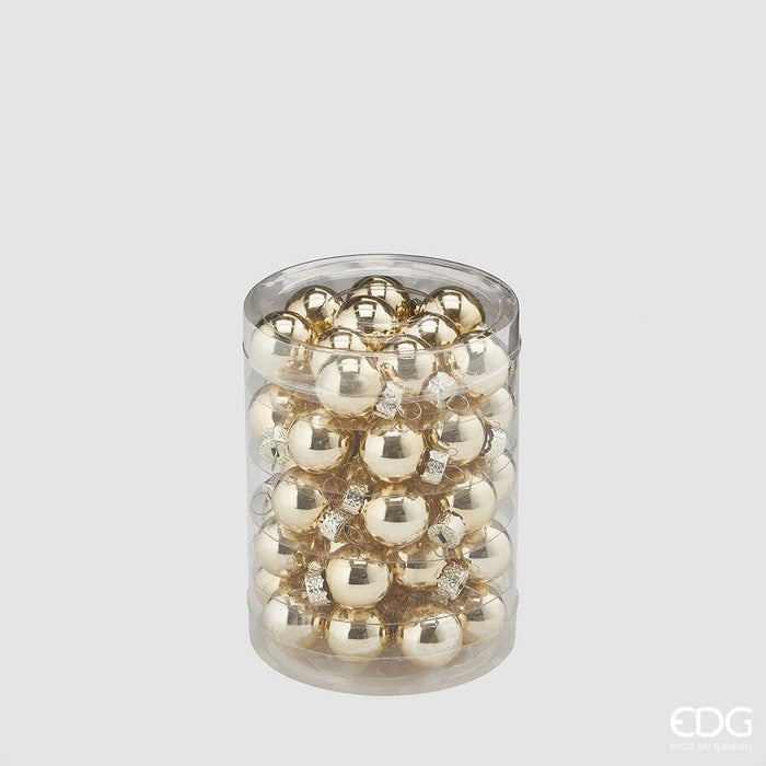 Set 50Globuri Gold din Sticlă 2cm
