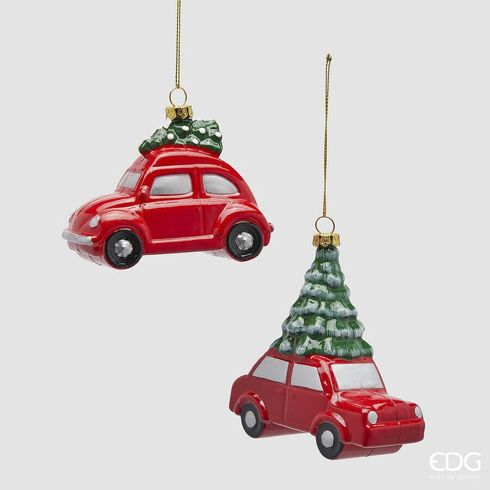 Set 2 Mașinuțe Roșii 8cm