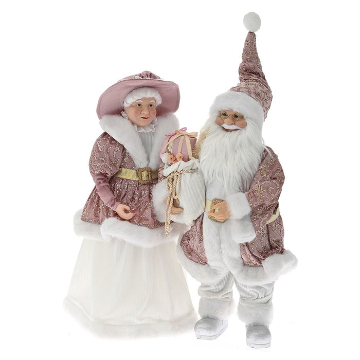 Set 2 Figurine Mr. & Mrs. Santa 65 cm Set/2