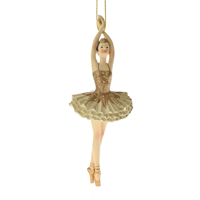 Ornament Balerină Gold 5.5x5x14 cm