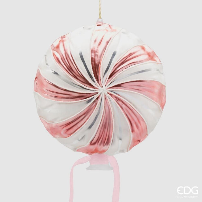 Glob Candy roz/alb 17cm