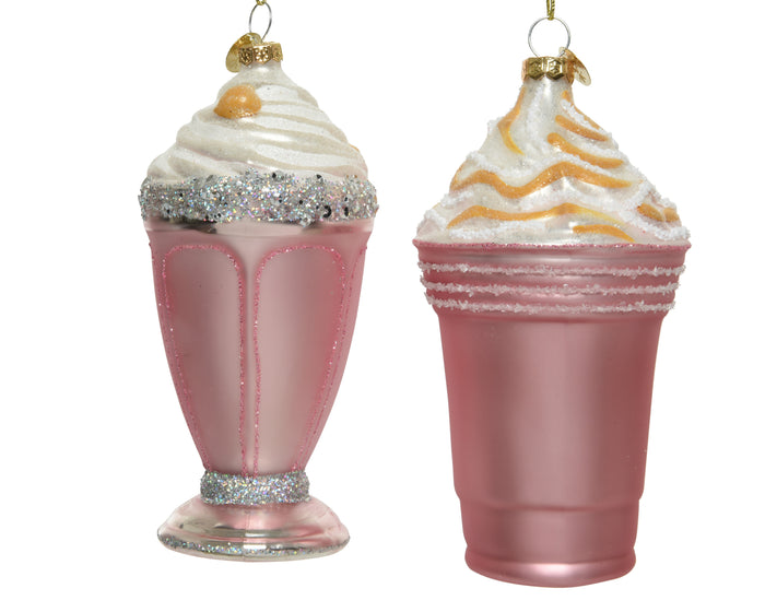Set 2 Ornamente Milkshake Icecream 14cm