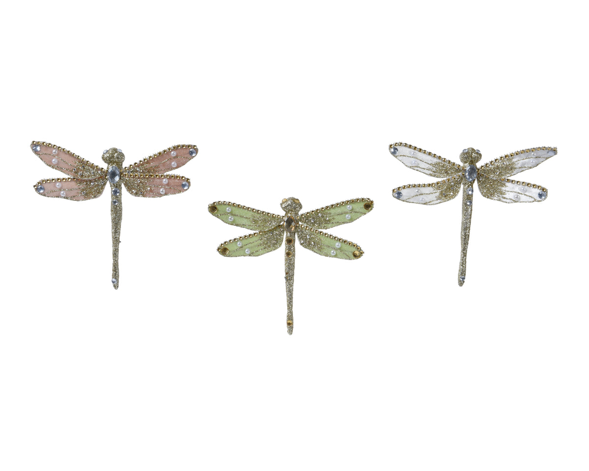 Set 3 figurine Gragonfly 18cm