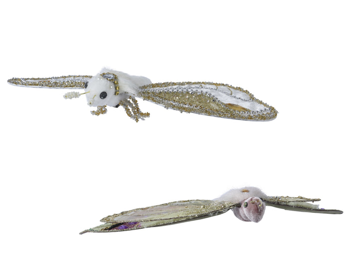 Set 2 ornamente fluture 32cm