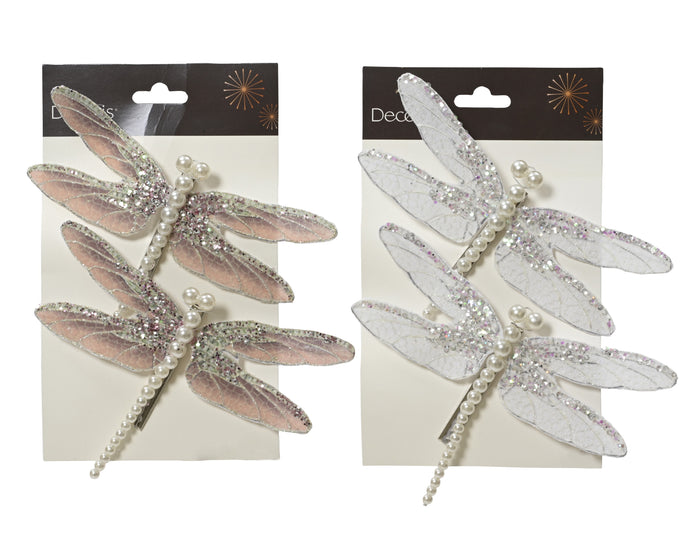 Set 4 figurine Dragonfly 17cm