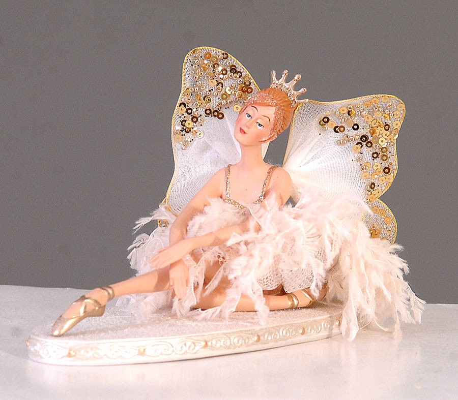 Decorațiune Balerina Clara crem 29cm