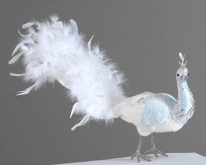 Decorațiune Păun Ice Blue