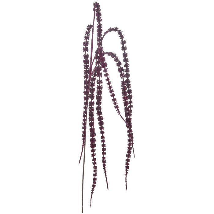 Crenguță cu sclipici burgundy 55cm