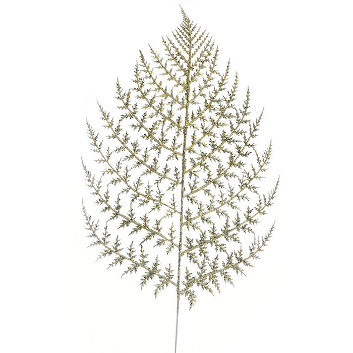 Frunză aurie cu sclipici 74cm